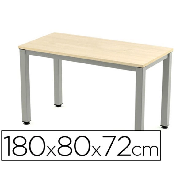 MESA DE OFICINA ROCADA EXECUTIVE 2003AD01 ALUMINIO /HAYA 180X80 CM 73023 MESA DE OFICINA ROCADA EXECUTIVE 2003AD01 ALUMINIO /HAYA 180X80 CM 73023