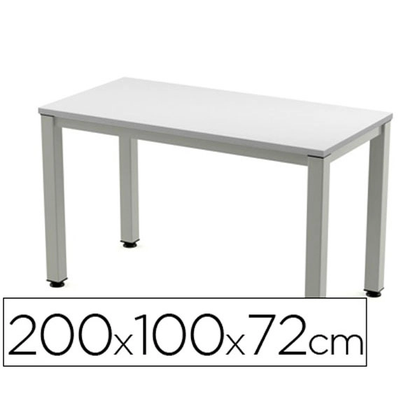 MESA DE OFICINA ROCADA EXECUTIVE 2005AD02 ALUMINIO /GRIS 200X100 CM 73027 MESA DE OFICINA ROCADA EXECUTIVE 2005AD02 ALUMINIO /GRIS 200X100 CM 73027