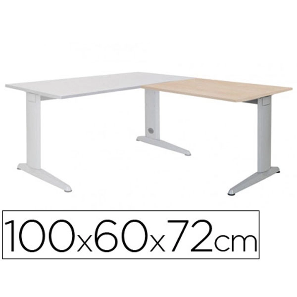 ALA P/ MESA ROCADA SERIE METAL 60X 100 CM DERECHA O IZQUIERDA ACABADO AC01 ALUMINIO/ HAYA 73048 ALA P/ MESA ROCADA SERIE METAL 60X 100 CM DERECHA O IZQUIERDA ACABADO AC01 ALUMINIO/ HAYA 73048