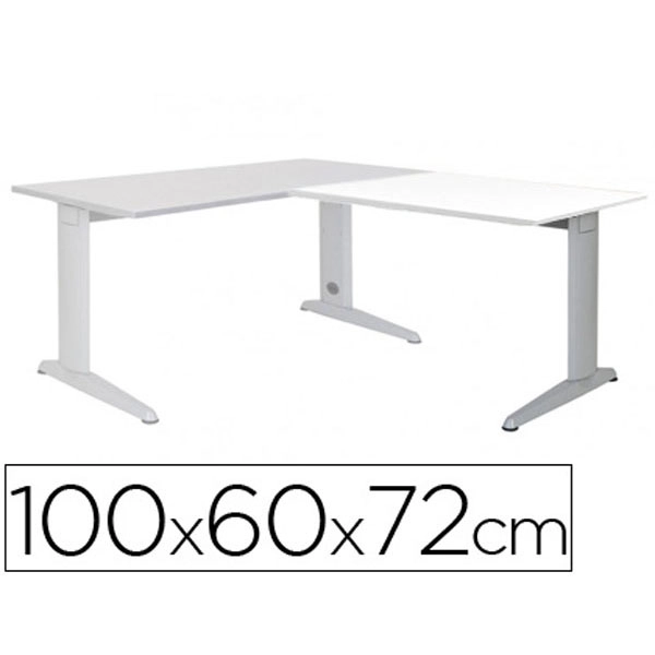 ALA P/ MESA ROCADA SERIE METAL 60X 100 CM DERECHA O IZQUIERDA ACABADO AC04 ALUMINIO/ BLANCO 73051 ALA P/ MESA ROCADA SERIE METAL 60X 100 CM DERECHA O IZQUIERDA ACABADO AC04 ALUMINIO/ BLANCO 73051