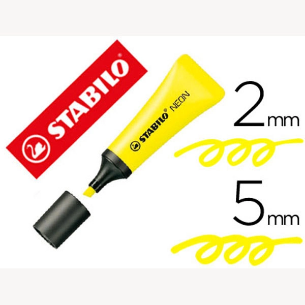 ROTULADOR STABILO FLUORESCENTE 72 AMARILLO NEON 73499 ROTULADOR STABILO FLUORESCENTE 72 AMARILLO NEON 73499