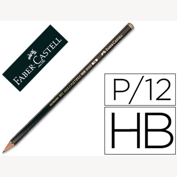 LAPICES DE GRAFITO FABER CASTELL 9000 HB UNIDAD 73521 LAPICES DE GRAFITO FABER CASTELL 9000 HB UNIDAD 73521