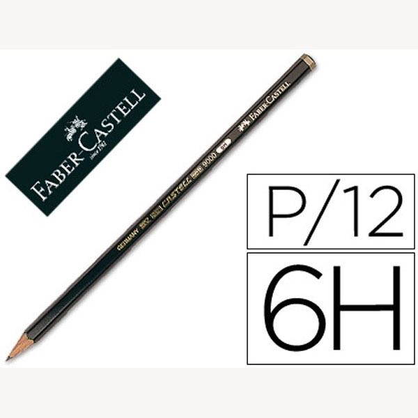 LAPICES DE GRAFITO FABER CASTELL 9000 6H UNIDAD 73526 LAPICES DE GRAFITO FABER CASTELL 9000 6H UNIDAD 73526