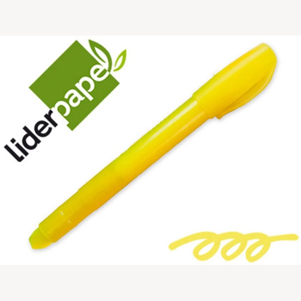 MARCADOR DE CERA GEL LIDERPAPEL FLUORESCENTE AMARILLO 74320 MARCADOR DE CERA GEL LIDERPAPEL FLUORESCENTE AMARILLO 74320