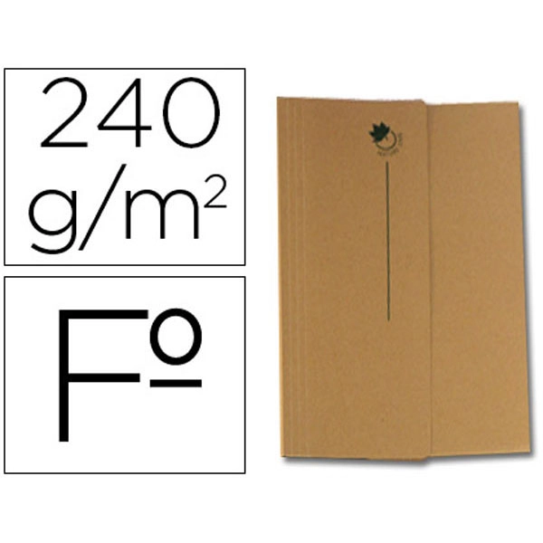 SUBCARPETA CARTULINA NATURE LINE VIP FAST-PAPERFLOW Fº CON BOLSA FUELLE Y SOLAPA PACK DE 50 UNIDADES 74368 SUBCARPETA CARTULINA NATURE LINE VIP FAST-PAPERFLOW Fº CON BOLSA FUELLE Y SOLAPA PACK DE 50 UNIDADES 74368