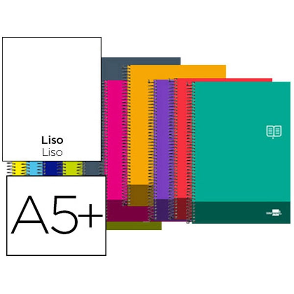 BLOC ESPIRAL LIDERPAPEL 4º DISCOVER TAPA CARTONCILLO 80 H 80G LISO SIN MARGEN COLORES SURTIDOS 74885 BLOC ESPIRAL LIDERPAPEL 4º DISCOVER TAPA CARTONCILLO 80 H 80G LISO SIN MARGEN COLORES SURTIDOS 74885
