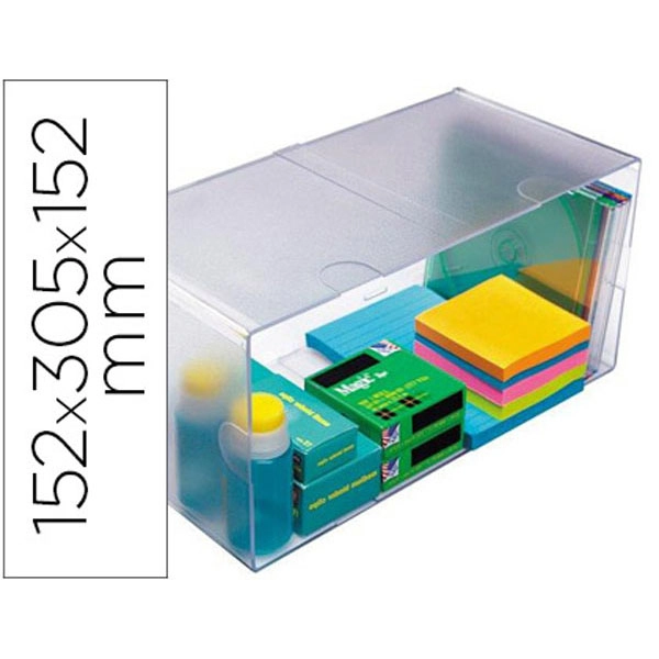 ARCHICUBO ARCHIVO 2000 HUECO DOBLE EN POLIESTILENO TRANSPARENTE 152X305X152 MM 75229 ARCHICUBO ARCHIVO 2000 HUECO DOBLE EN POLIESTILENO TRANSPARENTE 152X305X152 MM 75229