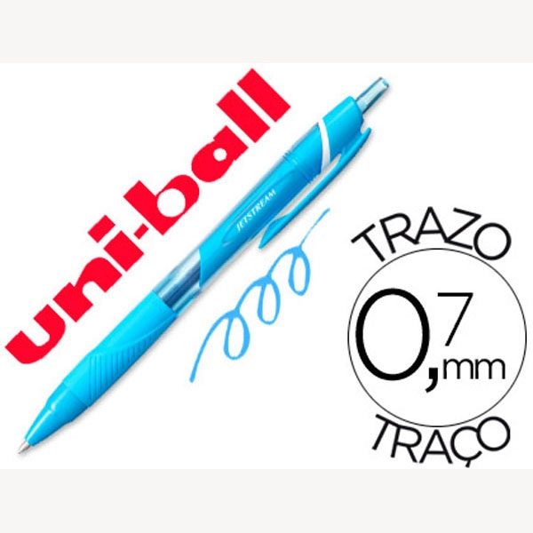 BOLIGRAFO UNI-BALL ROLLER JETSTREAM SXN157C RETRACTIL 0,7 MM COLOR AZUL CLARO 75330 BOLIGRAFO UNI-BALL ROLLER JETSTREAM SXN157C RETRACTIL 0,7 MM COLOR AZUL CLARO 75330