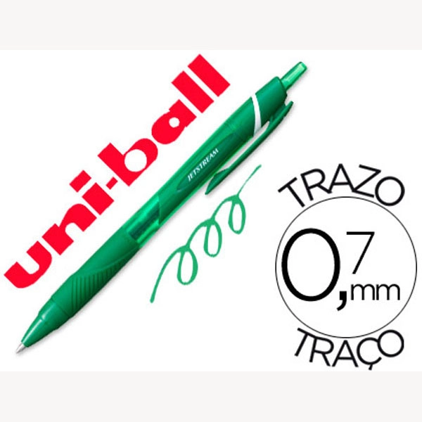 BOLIGRAFO UNI-BALL ROLLER JETSTREAM SXN157C RETRACTIL 0,7 MM COLOR VERDE 75332 BOLIGRAFO UNI-BALL ROLLER JETSTREAM SXN157C RETRACTIL 0,7 MM COLOR VERDE 75332
