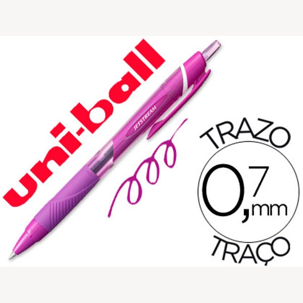 BOLIGRAFO UNI-BALL ROLLER JETSTREAM SXN157C RETRACTIL 0,7 MM COLOR VIOLETA 75336 BOLIGRAFO UNI-BALL ROLLER JETSTREAM SXN157C RETRACTIL 0,7 MM COLOR VIOLETA 75336