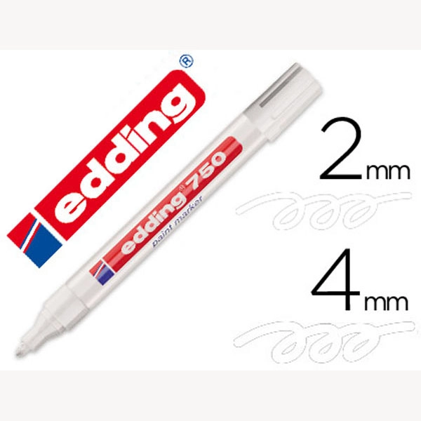 ROTULADOR EDDING 750 P. FIBRA BLANCO PUNTA REDONDA 2-4 MM 750-49 75357 ROTULADOR EDDING 750 P. FIBRA BLANCO PUNTA REDONDA 2-4 MM 750-49 75357