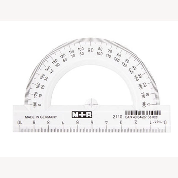 SEMICIRCULO MOR 10 CM PLASTICO TRANSPARENTE 75496 SEMICIRCULO MOR 10 CM PLASTICO TRANSPARENTE 75496