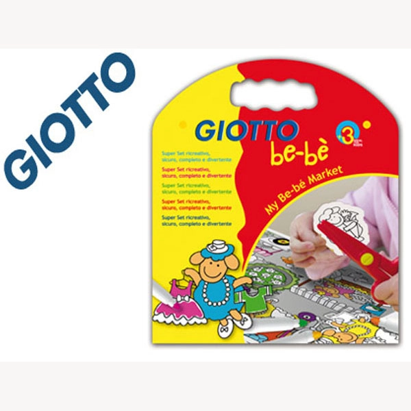 SET GIOTTO BE-BE MY BE-BE-MARKET ROTULADORES + CUADERNO +TIJERA + ADHESIVOS 75582 SET GIOTTO BE-BE MY BE-BE-MARKET ROTULADORES + CUADERNO +TIJERA + ADHESIVOS 75582