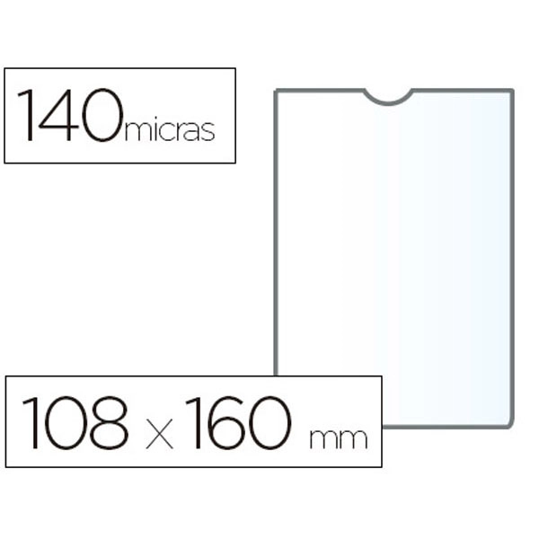 FUNDA PORTADOCUMENTO ESSELTE PLASTICO TRANSPARENTE 140 MICRAS TAMAÑO 108X160 MM 76142 FUNDA PORTADOCUMENTO ESSELTE PLASTICO TRANSPARENTE 140 MICRAS TAMAÑO 108X160 MM 76142