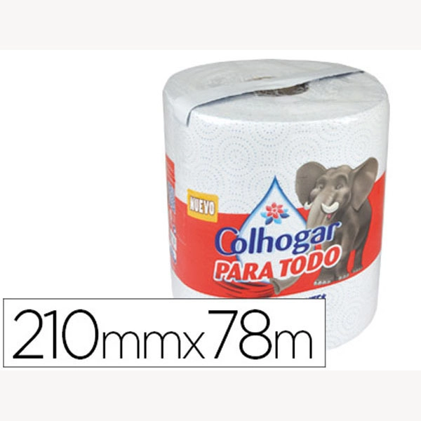 PAPEL DE COCINA COLHOGAR JUMBO 42G/M2 ANCHO 210MM LARGO 78M 76224 PAPEL DE COCINA COLHOGAR JUMBO 42G/M2 ANCHO 210MM LARGO 78M 76224