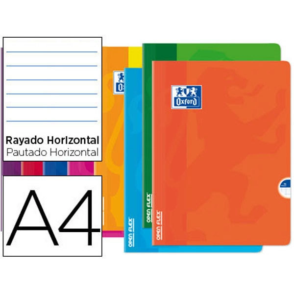 LIBRETA ESCOLAR OXFORD OPENFLEX TAPA FLEXIBLE OPTIK PAPER 48 HJ A4 RAYADO HORIZONTAL 100105791 77238 LIBRETA ESCOLAR OXFORD OPENFLEX TAPA FLEXIBLE OPTIK PAPER 48 HJ A4 RAYADO HORIZONTAL 100105791 77238