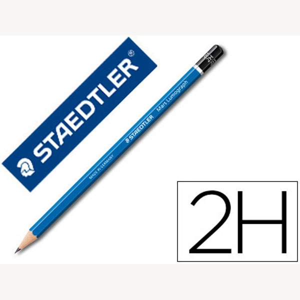 LAPICES DE GRAFITO STAEDTLER MARS LUMOGRAPH 100 2H UNIDAD 77492 LAPICES DE GRAFITO STAEDTLER MARS LUMOGRAPH 100 2H UNIDAD 77492