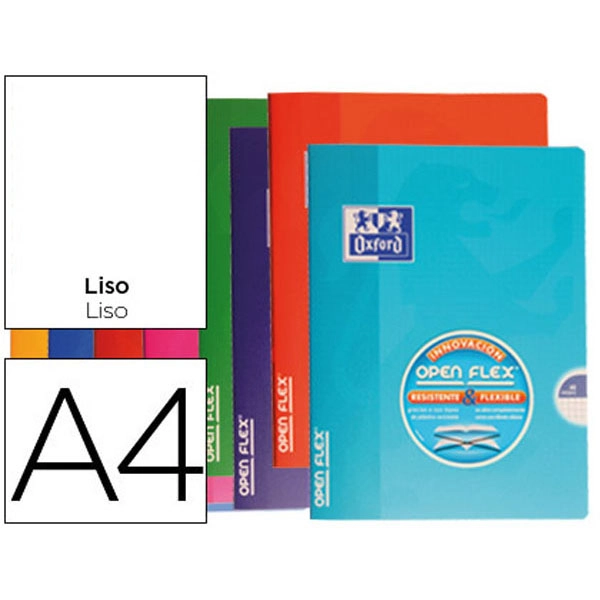 LIBRETA ESCOLAR OXFORD TAPA FLEXIBLE OPTIK PAPER OPENFLEX 48 HJ 90GR A4 LISO 400061067 77763 LIBRETA ESCOLAR OXFORD TAPA FLEXIBLE OPTIK PAPER OPENFLEX 48 HJ 90GR A4 LISO 400061067 77763
