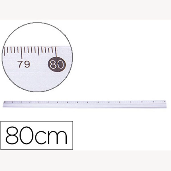 REGLA METALICA Q-CONNECT ALUMINIO 80 CM 77829 REGLA METALICA Q-CONNECT ALUMINIO 80 CM 77829