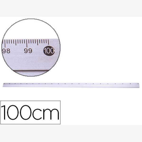 REGLA METALICA Q-CONNECT ALUMINIO 1 M 77830 REGLA METALICA Q-CONNECT ALUMINIO 1 M 77830