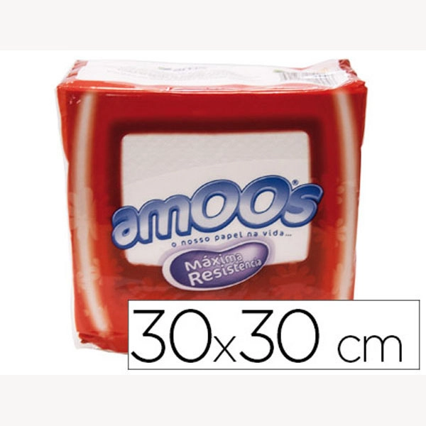 SERVILLETA CELULOSA AMOOS 30X30 CM 1 CAPAS PAQ. DE 100 UNIDADES 78539 SERVILLETA CELULOSA AMOOS 30X30 CM 1 CAPAS PAQ. DE 100 UNIDADES 78539