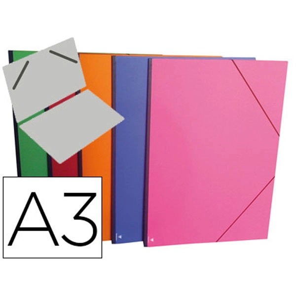 CARPETA PLANOS CLAIREFONTAINE DIN A3 CON GOMAS CARTON GOFRADO COLORES SURTIDOS 78609 CARPETA PLANOS CLAIREFONTAINE DIN A3 CON GOMAS CARTON GOFRADO COLORES SURTIDOS 78609