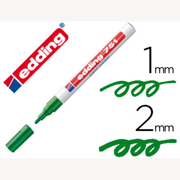 ROTULADOR EDDING P. FIBRA 751 VERDE PUNTA REDONDA 1-2 MM 79810 ROTULADOR EDDING P. FIBRA 751 VERDE PUNTA REDONDA 1-2 MM 79810