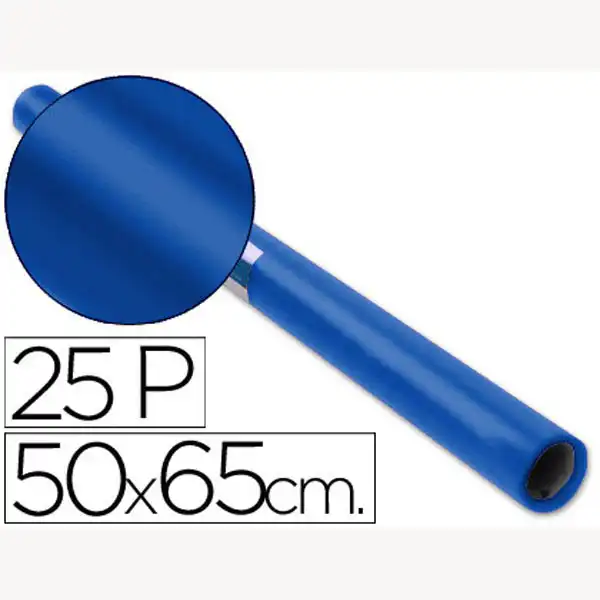 PAPEL CHAROL ROLLO AZUL COBALTO 25 HJ DE 50X65 CM 79887 PAPEL CHAROL ROLLO AZUL COBALTO 25 HJ DE 50X65 CM 79887