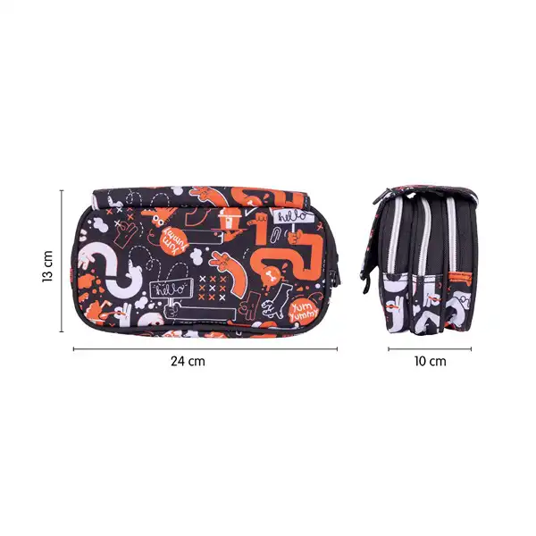 PORTATODO MILAN 4 CREMALLERAS FINGERS SOLAPA 08149FRS