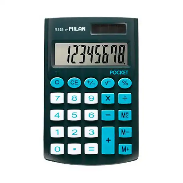CALCULADORA POCKET NEGRA 8 DIGITOS CON FUNDA MILAN 150908KBL CALCULADORA POCKET NEGRA 8 DIGITOS CON FUNDA MILAN 150908KBL