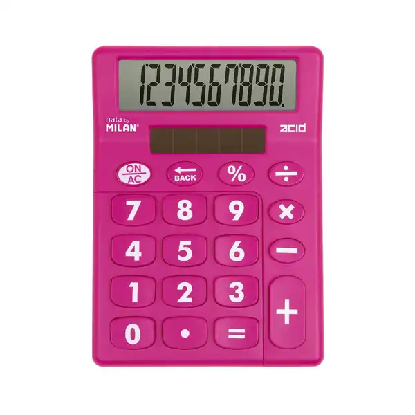 CALCULADORA 10 DÍGITOS TECLAS GRANDES Y ACABADO TACTO GOMA ACID (159906ACD) CALCULADORA 10 DÍGITOS TECLAS GRANDES Y ACABADO TACTO GOMA ACID (159906ACD)