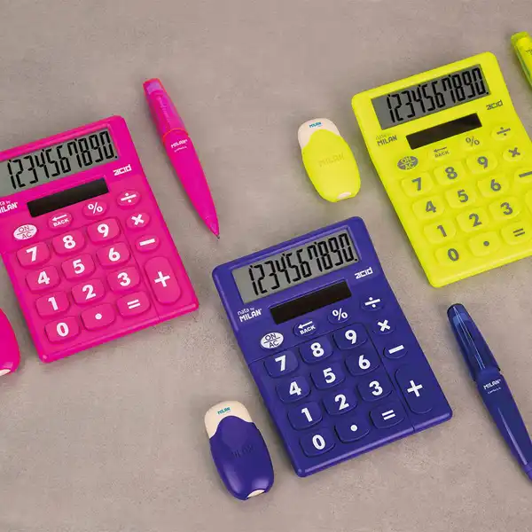 CALCULADORA 10 DÍGITOS TECLAS GRANDES Y ACABADO TACTO GOMA ACID (159906ACD) CALCULADORA 10 DÍGITOS TECLAS GRANDES Y ACABADO TACTO GOMA ACID (159906ACD)