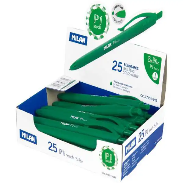 BOLIGRAFO MILAN P1 TOUCH PUNTA 1 MM. VERDE 176513925 BOLIGRAFO MILAN P1 TOUCH PUNTA 1 MM. VERDE 176513925
