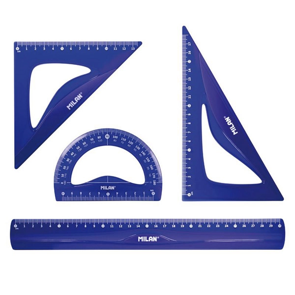 KIT DE REGLAS FLEX&RESISTANT AZUL NUEVO DISEÑO MILAN 359801A