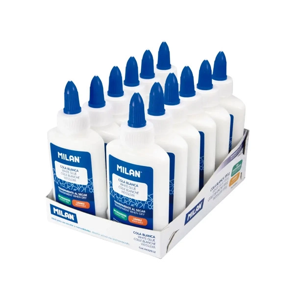 BOTELLA COLA BLANCA LAVABLE 100ML MILAN 4432912 BOTELLA COLA BLANCA LAVABLE 100ML MILAN 4432912
