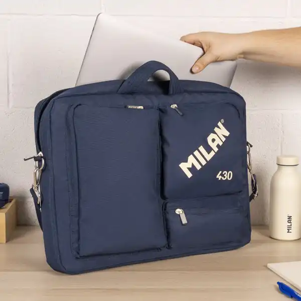 Maletín para portátil colección 430 since 1918 azul Milan 624303SNCB Maletín para portátil colección 430 since 1918 azul Milan 624303SNCB