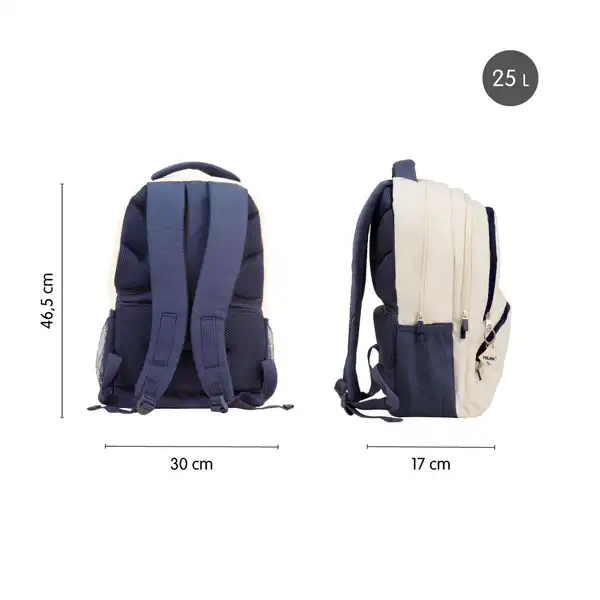 MOCHILA MILAN 25LT S.1918 BEIGE 624604SNCBG MOCHILA MILAN 25LT S.1918 BEIGE 624604SNCBG