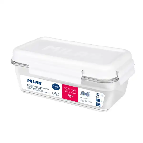 SANDWICHERA FIAMBRERA RECTANGULAR 1,20LT COLECCION 430 SINCE 1918 TAPA BLANCO MILAN 6425120NTW SANDWICHERA FIAMBRERA RECTANGULAR 1,20LT COLECCION 430 SINCE 1918 TAPA BLANCO MILAN 6425120NTW