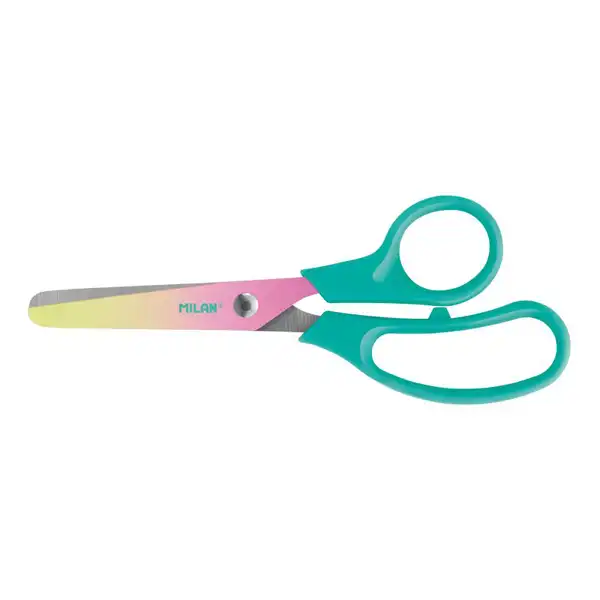 TIJERAS MILAN BASIC EDICION SUNSET MANGO TURQUESA BWM10444T