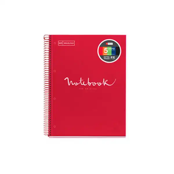 NB-5 A4 120 CUADRICULA 90G EMOTIONS ROJO MR NB-5 A4 120 CUADRICULA 90G EMOTIONS ROJO MR