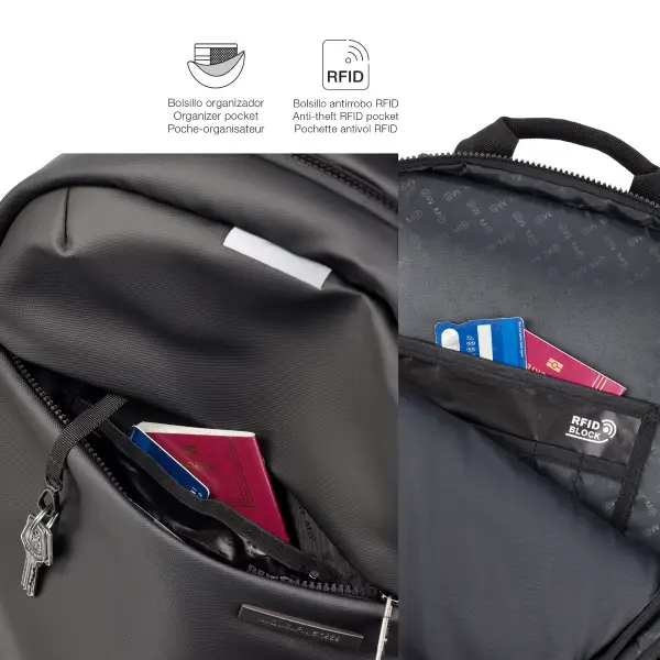 MOCHILA GRANDE NEGRA BAG TO WORK MR 16980 MOCHILA GRANDE NEGRA BAG TO WORK MR 16980