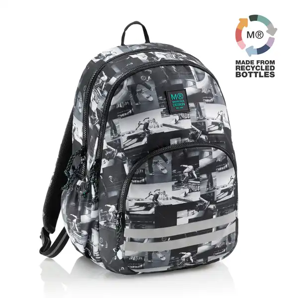 MOCHILA TRIPLE OSLO RECICLADA SKATE MR 19293 MOCHILA TRIPLE OSLO RECICLADA SKATE MR 19293