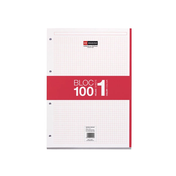 NB 1 BLOC A4 100 CUADRICULA ROJO MR 7422 NB 1 BLOC A4 100 CUADRICULA ROJO MR 7422