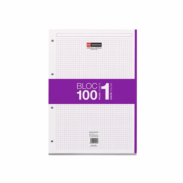 NB 1 BLOC A4 100 CUADRICULA VIOLETA MR 7427 NB 1 BLOC A4 100 CUADRICULA VIOLETA MR 7427