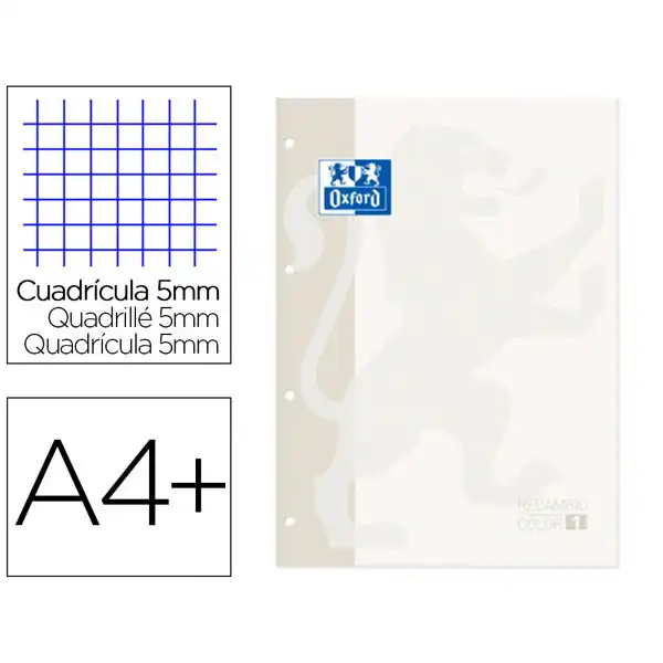 RECAMBIO OXFORD ENCOLADO BLANCO A4 80HJ CDLA 400121559 RECAMBIO OXFORD ENCOLADO BLANCO A4 80HJ CDLA 400121559