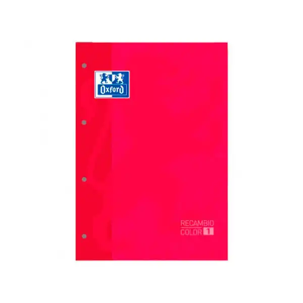 RECAMBIO OXFORD ENCOLADO ROJO A4 80HJ CDLA 400123673 RECAMBIO OXFORD ENCOLADO ROJO A4 80HJ CDLA 400123673
