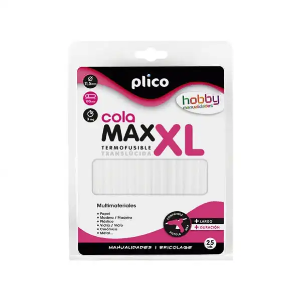 BARRITAS TERMOFUSIBLES MAXI XL TRANSLUCIDA 24 UNIDADES BARRITAS TERMOFUSIBLES MAXI XL TRANSLUCIDA 24 UNIDADES