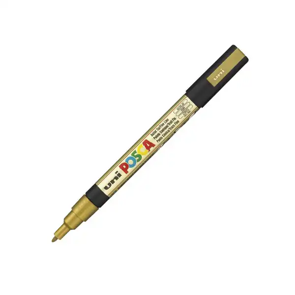 MARCADOR POSCA PINTURA BASE AL AGUA 0,9-1,3 MM ORO PC3M-OR MARCADOR POSCA PINTURA BASE AL AGUA 0,9-1,3 MM ORO PC3M-OR
