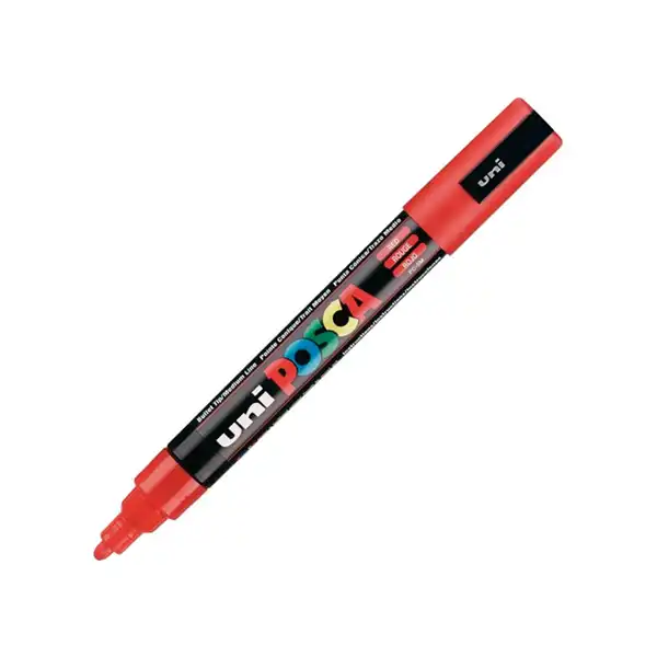 UNI POSCA MEDIUM ROJO UNI-BALL (PC5M0400) UNI POSCA MEDIUM ROJO UNI-BALL (PC5M0400)