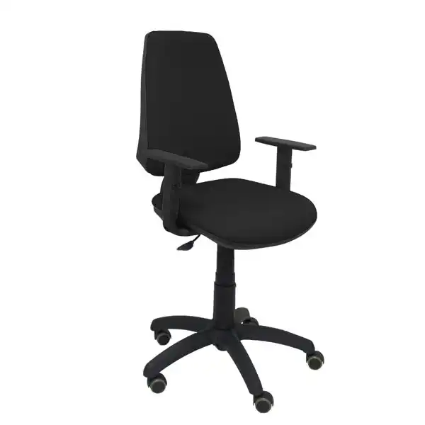 SILLA ELCHE CP BALI NEGRO BRAZOS REGULABLES RUEDAS DE PARQUET 14CPBALI840B10RP PIQUERAS Y CRESPO SILLA ELCHE CP BALI NEGRO BRAZOS REGULABLES RUEDAS DE PARQUET 14CPBALI840B10RP PIQUERAS Y CRESPO